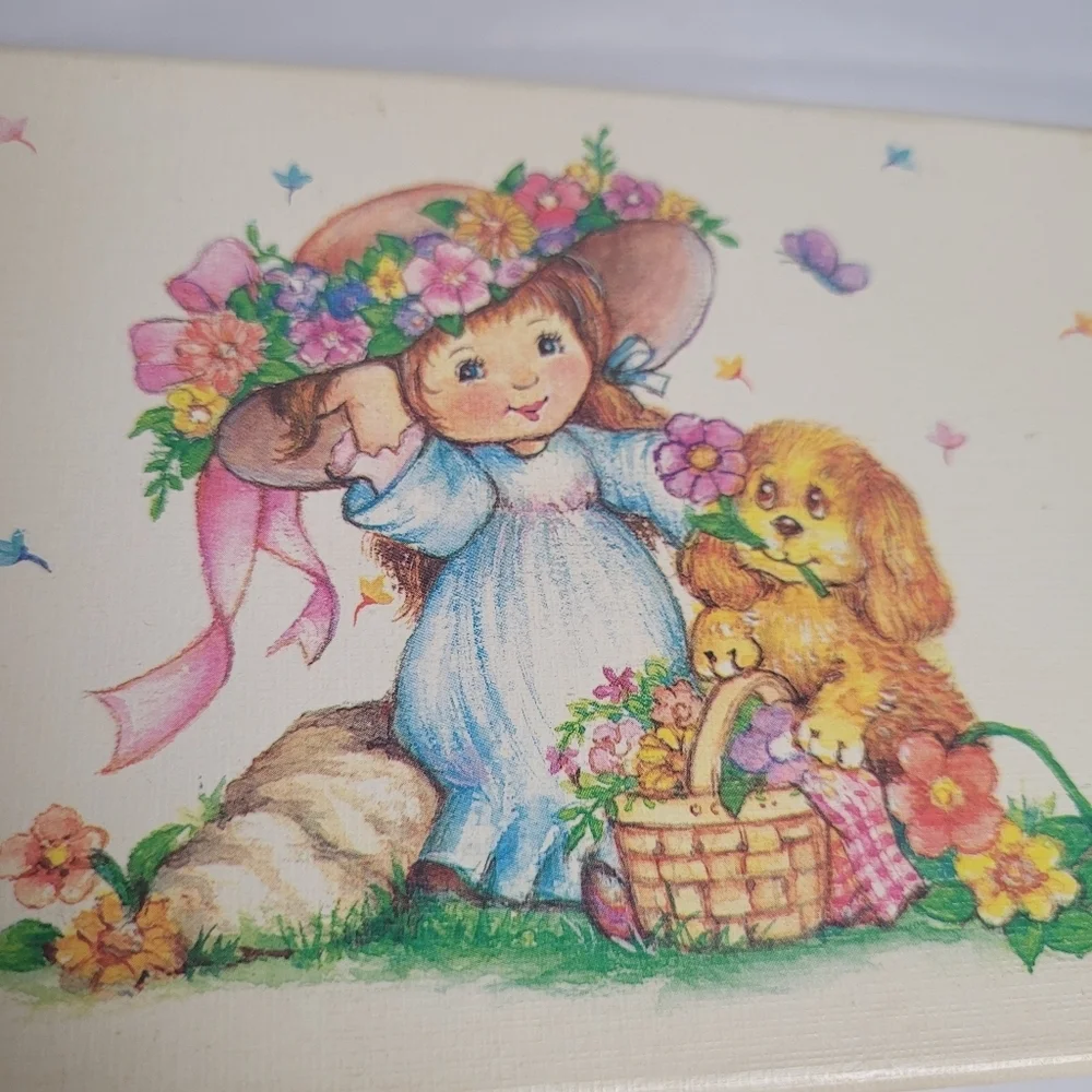 Vintage 1980's Girls Musical Ballerina Jewelry Box London Bridges Wal Mart